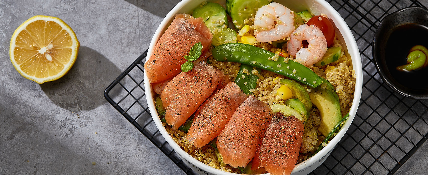 Smoked salmon salad
