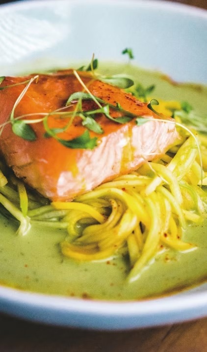 Hot-smoked salmon